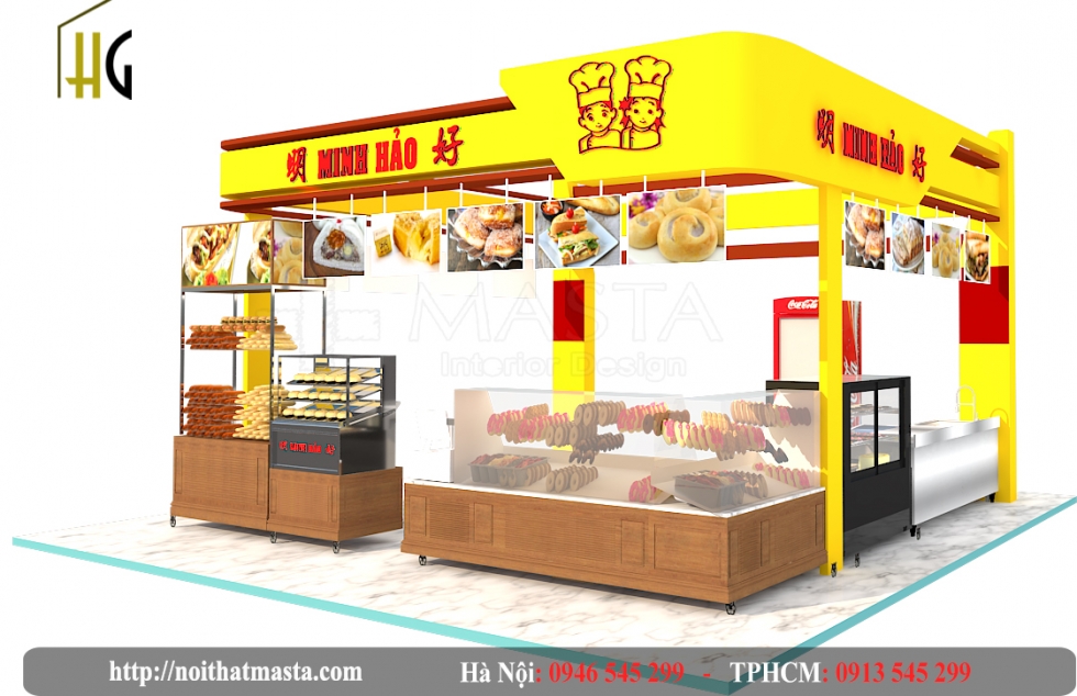 Thiết kế Booth bánh mì